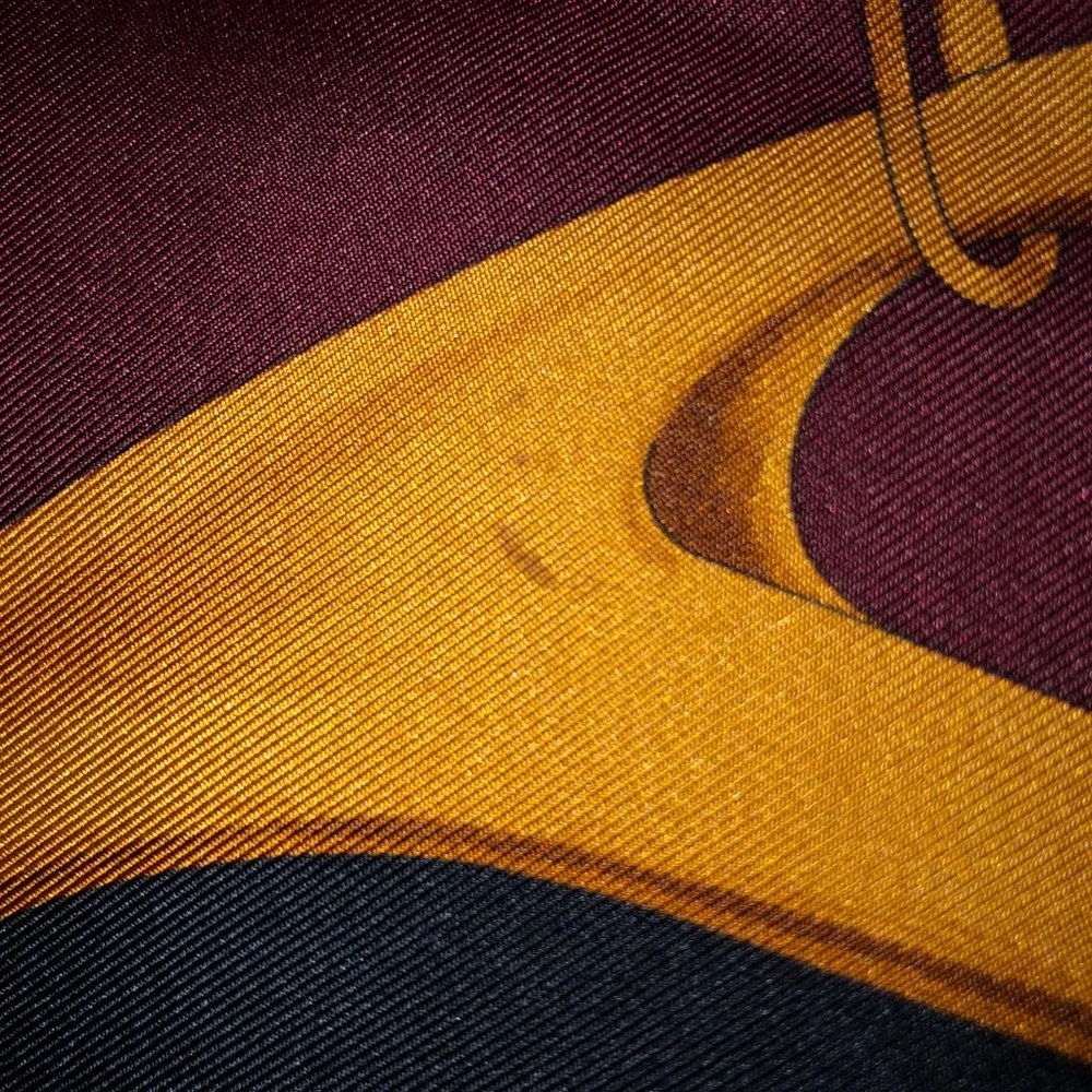 Ralph Lauren purple label collection 100% silk horse print super rich sc… - Picture 6 of 6
